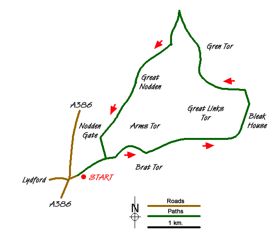 Walk 1678 Route Map