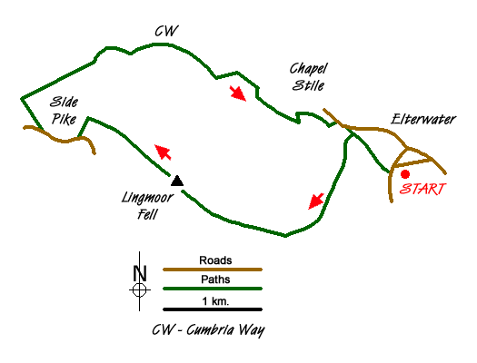 Walk 1684 Route Map