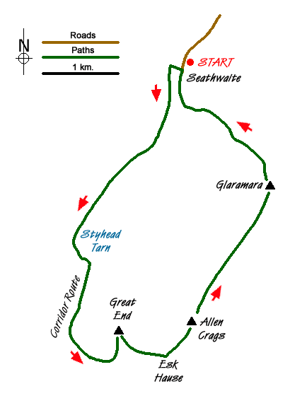 Walk 1692 Route Map