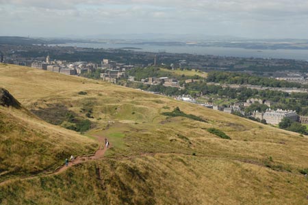 Edinburgh - north descent from the summit of Arthurs Seat
