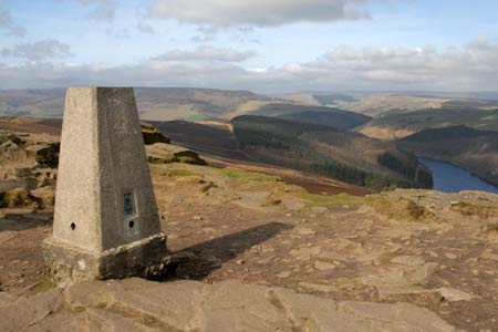 Bleaklow and Ladybower Reservoir from Win Hill