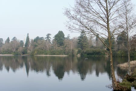 Obelisk Pond, Virginia Water from the dam end