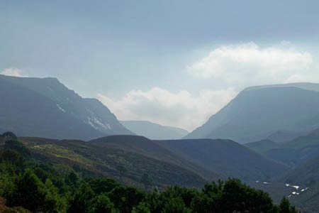 The entrance into the Lairig Ghru is very dramatic