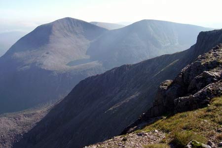 The views onto Cairn Toul to the south