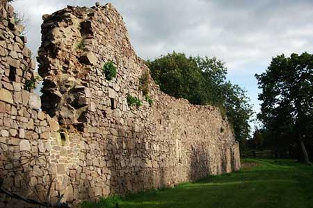Remains of Hartshill Castle near Nuneaton