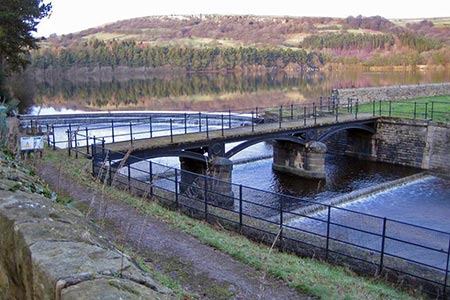 Part of the Agden Reservoir, west of Sheffield

