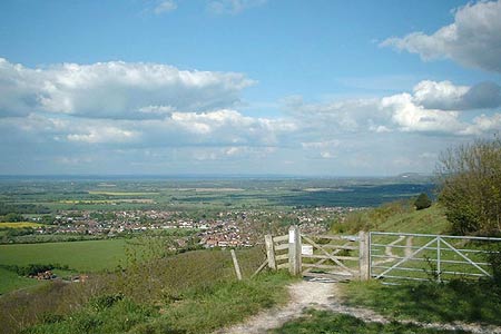 View of Steyning from Steyning Round Hill