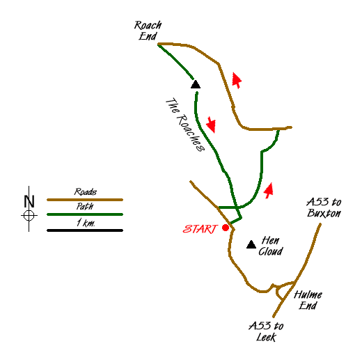 Route Map - Walk 1707