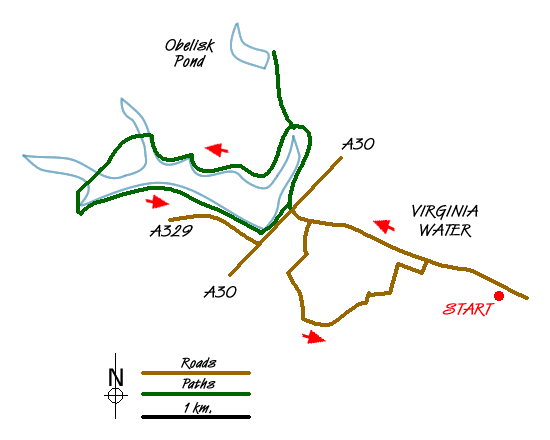 Walk 1714 Route Map