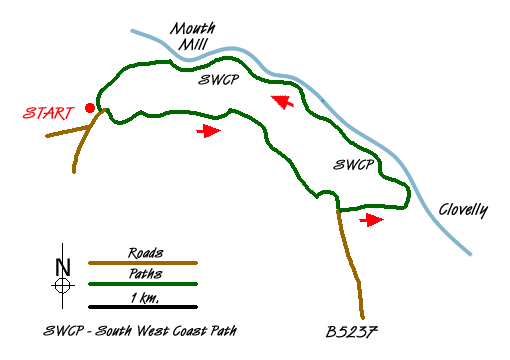 Walk 1719 Route Map