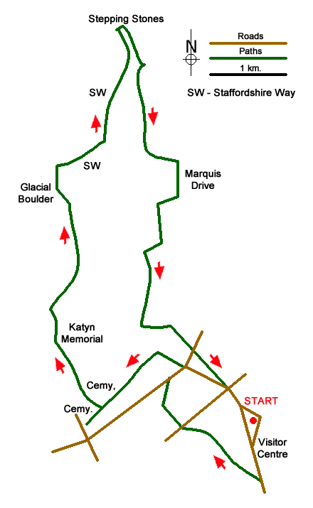 Walk 1731 Route Map