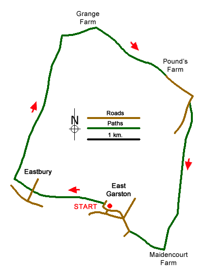 Route Map - Walk 1737