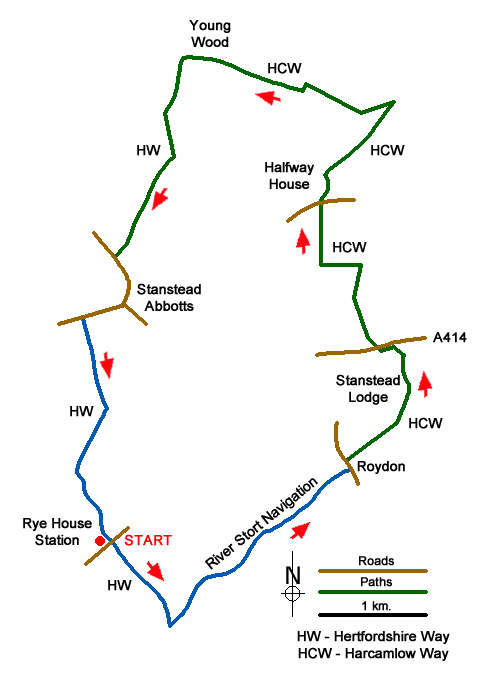 Walk 1741 Route Map