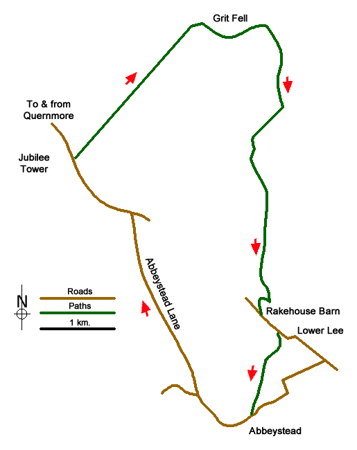 Route Map - Walk 1742