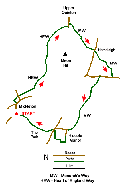 Walk 1749 Route Map