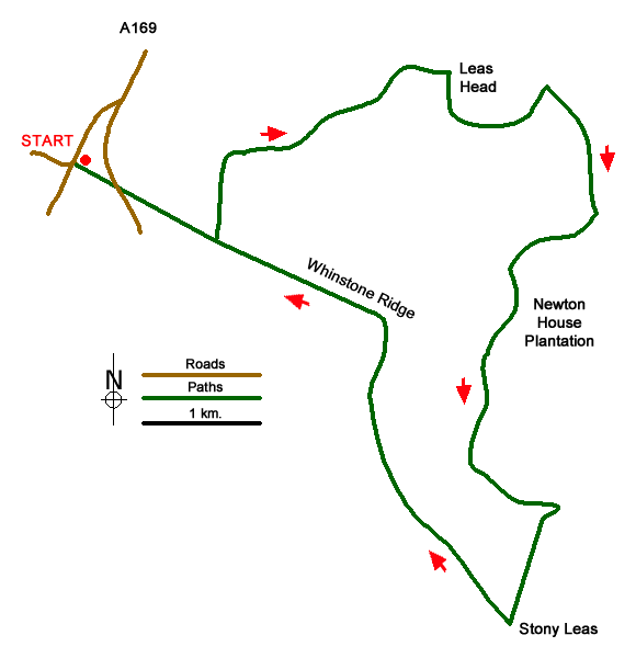 Route Map - Walk 1758