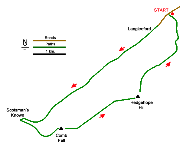 Walk 1765 Route Map