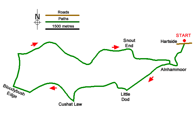 Walk 1766 Route Map