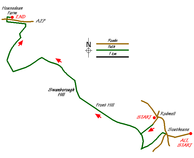 Walk 1770 Route Map