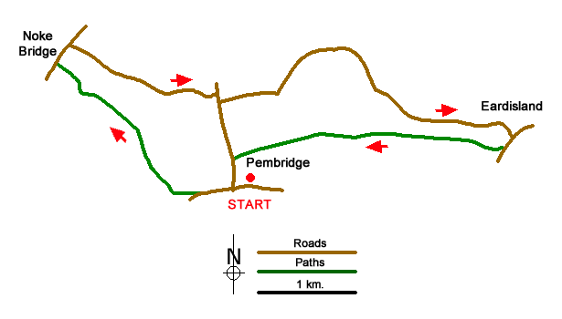 Route Map - Walk 1787