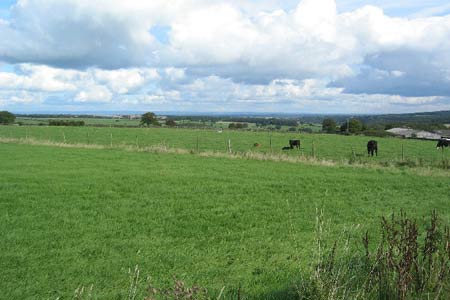 The view looking towards the Dales from west of Harrogate