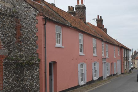 View of Cottages in Blakeney High Street