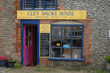 Smoked fish for sale at Cley next the Sea
