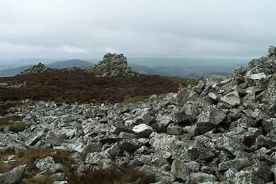 Stiperstones are higher than Long Mynd