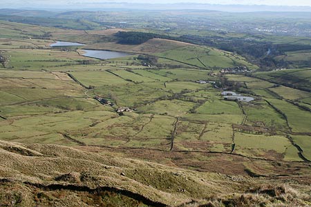 View to Barley & Burnley, Pendle Hill