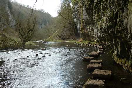 Chee Dale stepping stones, looking upstream