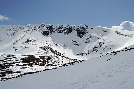 The north face of Cairn Lochan