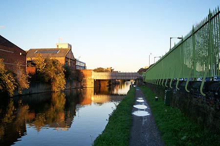 A view from the towpath of the Limehouse Cut