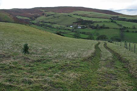 The Clwydian Hills seen from below Penycloddiau