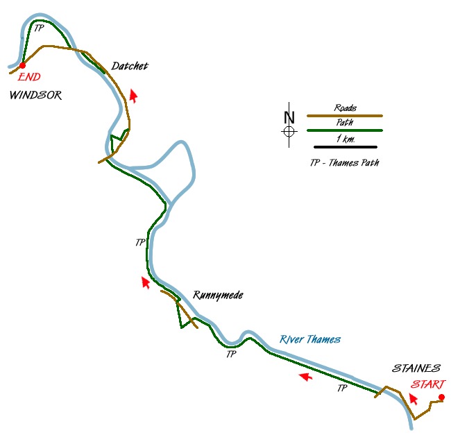 Walk 1814 Route Map