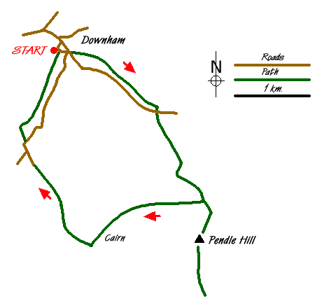 Walk 1818 Route Map