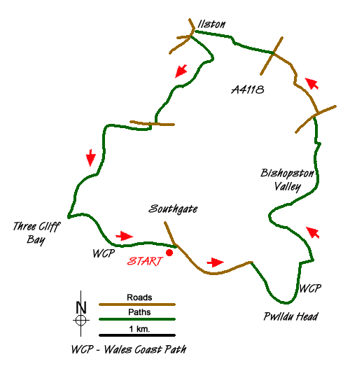 Route Map - Walk 1828
