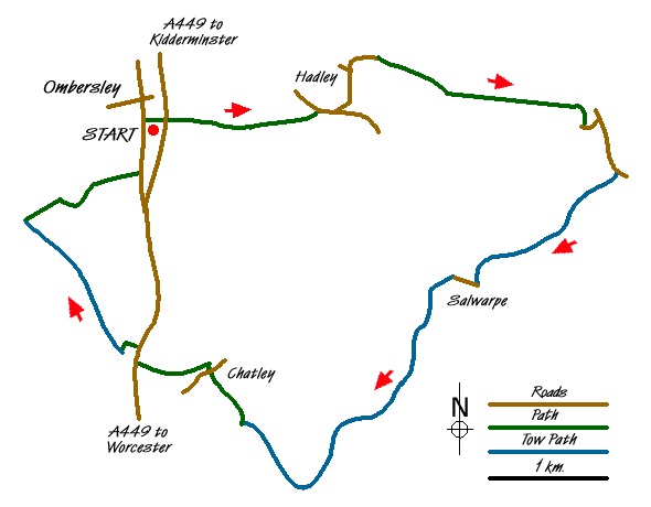 Walk 1830 Route Map