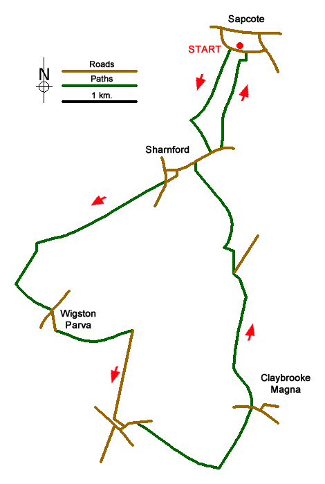Walk 1840 Route Map