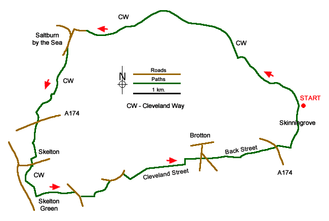 Walk 1841 Route Map