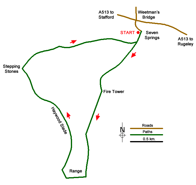 Walk 1843 Route Map