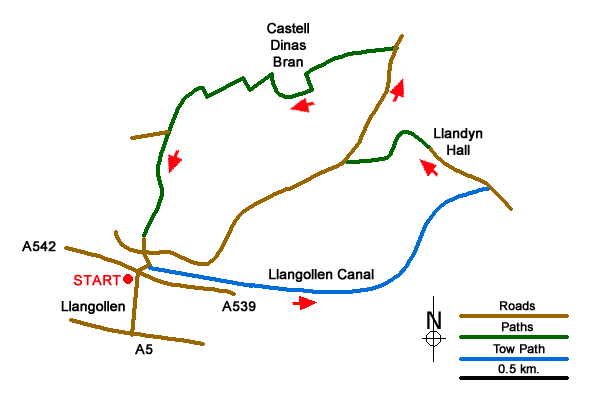 Route Map - Walk 1845