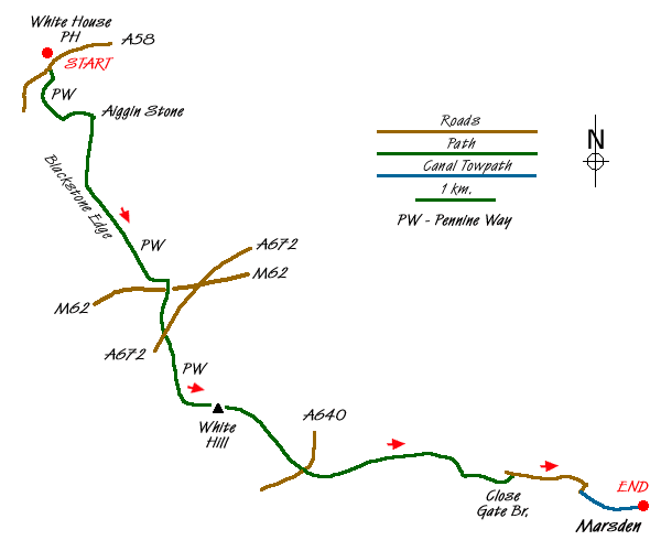 Route Map - Walk 1849