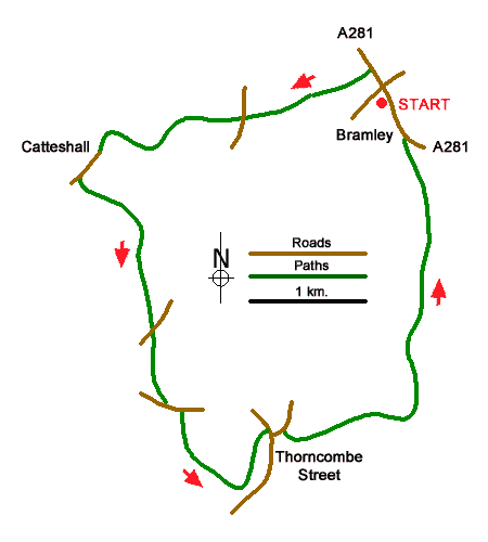 Route Map - Walk 1869