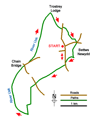 Route Map - Walk 1874