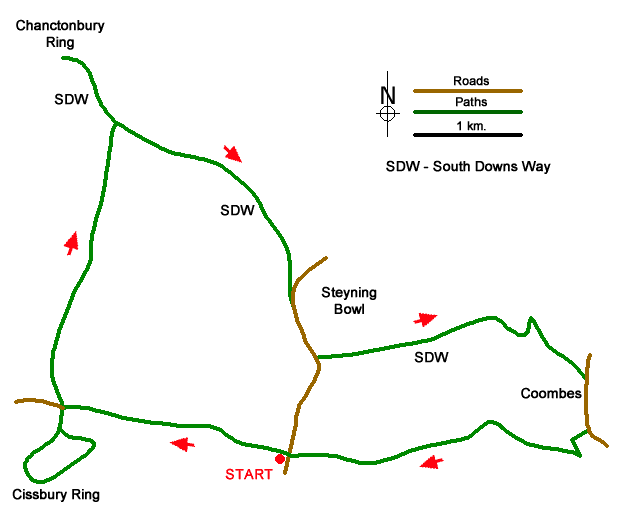 Walk 1888 Route Map
