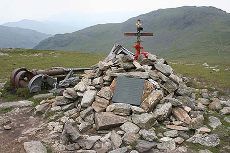 Halifax LL505 Memorial on the slopes of Great Carrs