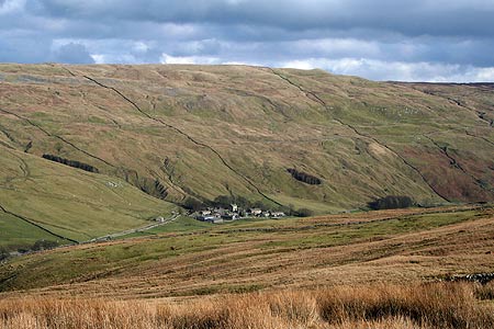 Halton Gill and Littondale seen from Foxup Moor