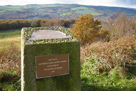 The dern stone next to the Birley Stone, near Sheffield