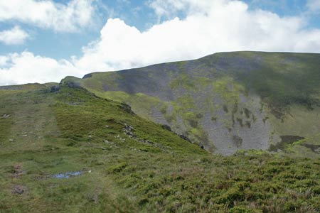 View to summit of Mynydd Mawr