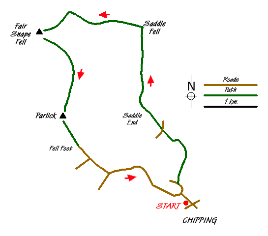 Route Map - Walk 1902